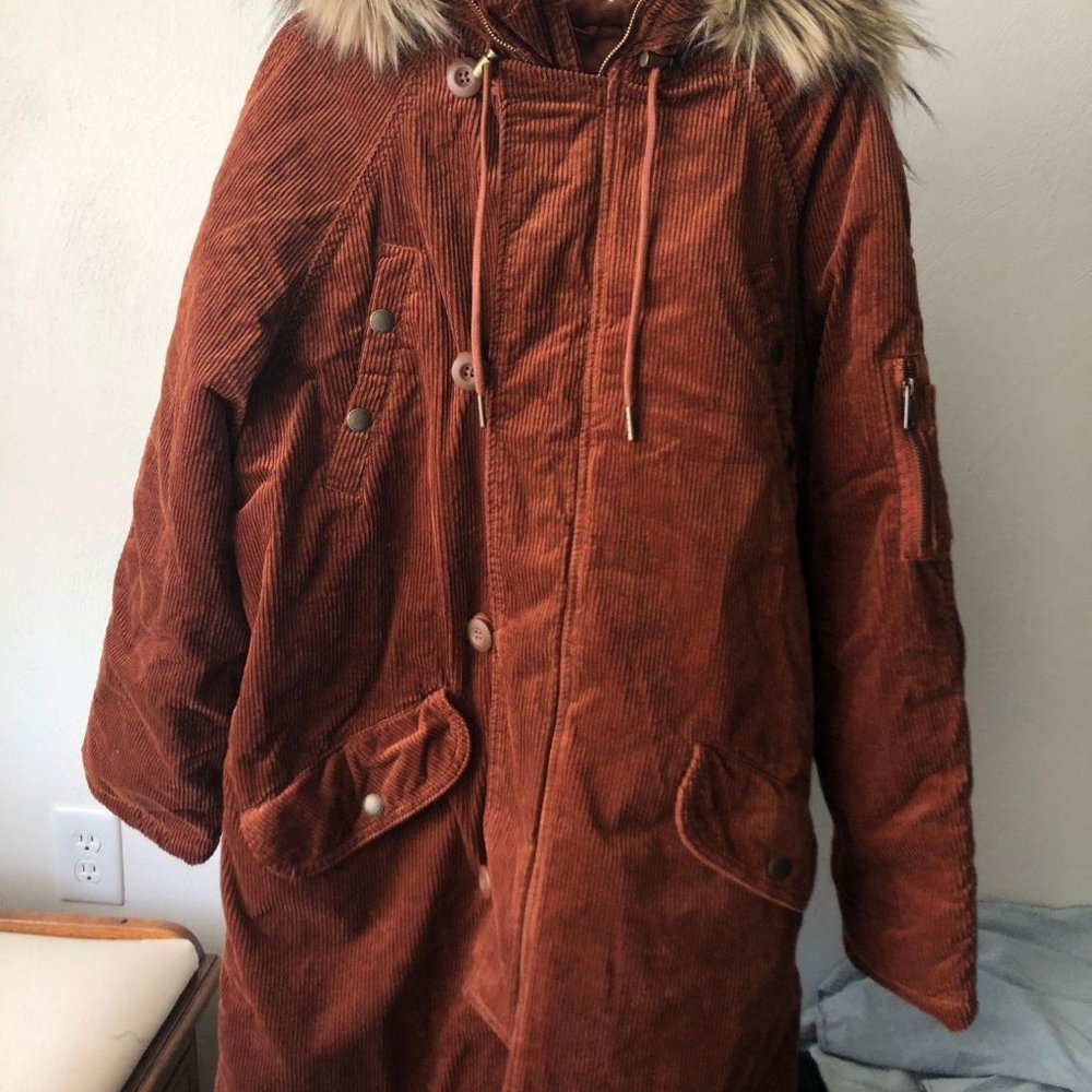 American Eagle corduroy parka coat